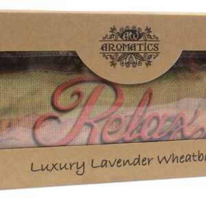Luxury Lavender Wheat Bag in Gift Box  - Sleeping RELAX  (AWHBL-06)