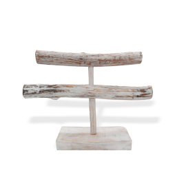 Double Branch Jewllery Stand - Whitewash  (NJS-04)