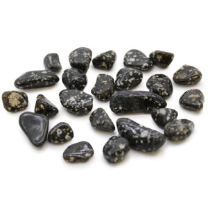 Bag of 24 Small African Tumble Stones - Guinea Fowl (ATumbleS-04)