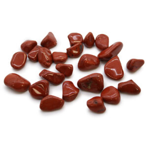 Bag of 24 Small African Tumble Stones - Jasper - Red (ATumbleS-14)