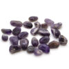 Bag of 24 Small African Tumble Stones - Amethyst  (ATumbleS-17)