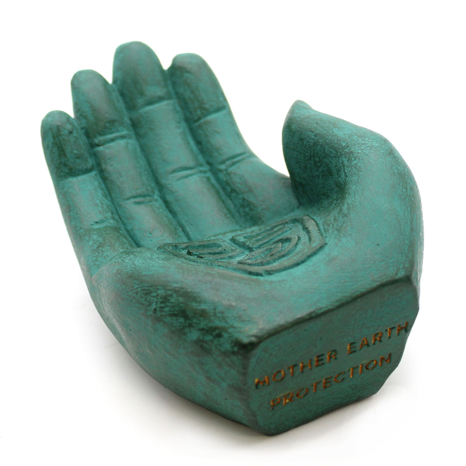 Hand Incense Burner - Earth Protect (green)  (SCV-01)