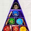 Chakra Pyramid Singing Bowl Gift Set  (TIBS-19)