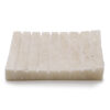 White Onxy Ridged Soap Dish  (SSD-03)