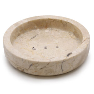 Round Honey Marble Flat Soap Dish (SSD-06)