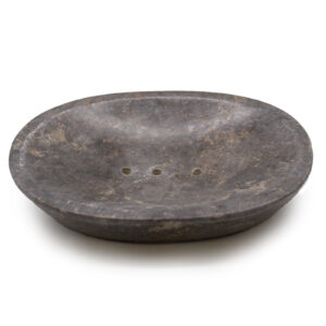 Classic Oval Grey Marble Soap Dish (SSD-11)