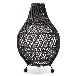 Rattan Table Lamps - Black  (RTL-03)