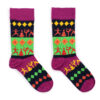 Hop Hare Bamboo Socks (41-46) - Yoga Poses  (BamS-03M)