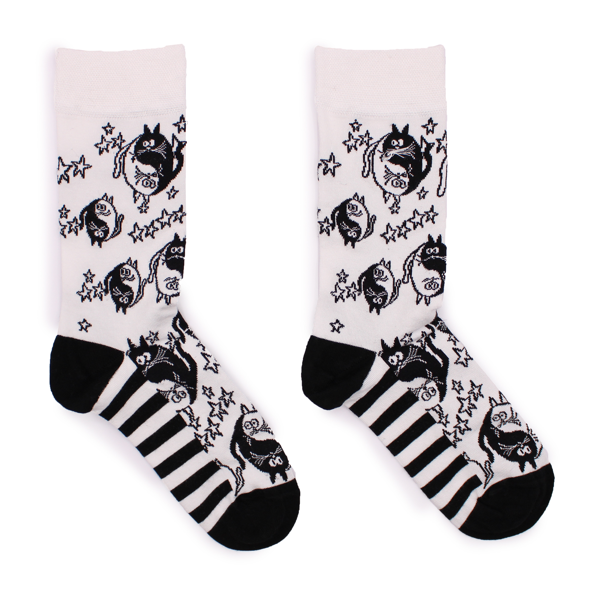 Hop Hare Bamboo Socks (41-46) - Ying Yang  (BamS-12M)