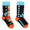 Hop Hare Bamboo Socks (41-46) - Blue Buddha & Lotus  (BamS-23M)