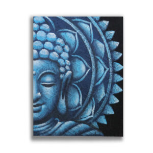 Blue Half Buddha Mandala 60x80cm  (BAP-23)