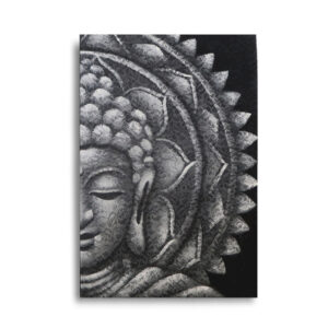 Grey Half Buddha Mandala 60x80cm  (BAP-21)