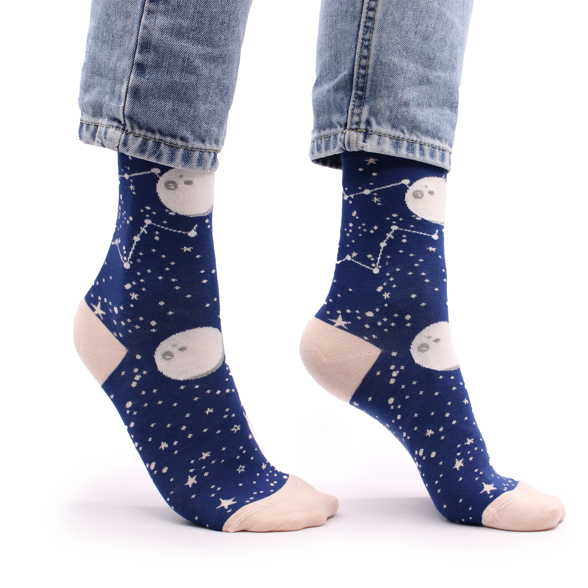 Hop Hare Bamboo Socks (36-40) - Moon Walk  (BamS-06F)