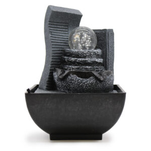 Tabletop Water Feature - 18cm - Cascading Rock Formation  (WaterF-05)