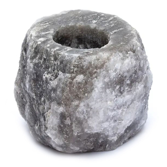 Grey Salt Candle Holder 600-800g  (QSalt-08G)