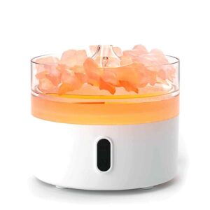 Himalayan Salt Aroma Diffuser - Night Light - USB-C - Flame Effect (Salt included) (AATOM-27)