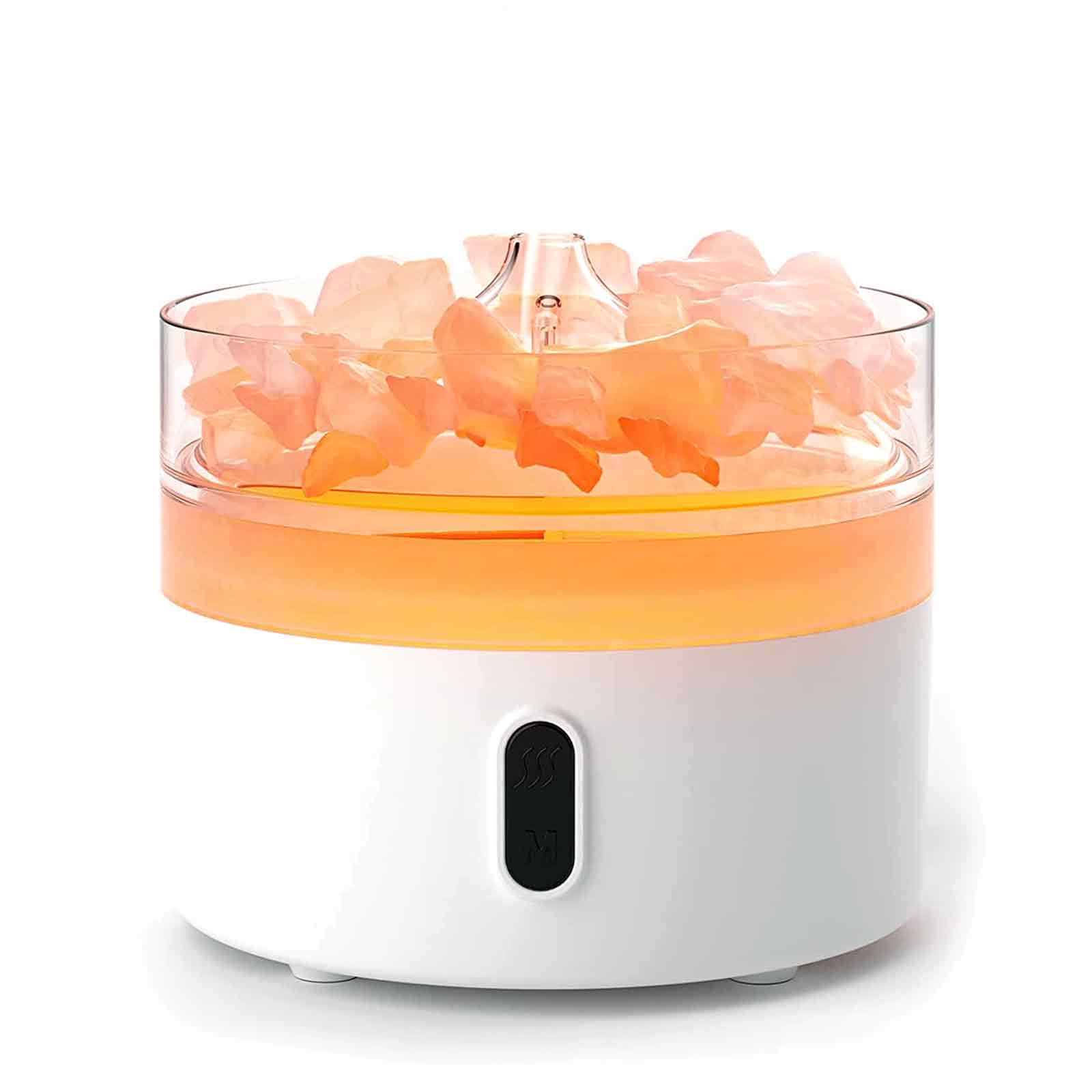 Himalayan Salt  Aroma Diffuser - Night Light - USB-C - Flame Effect (Salt included)  (AATOM-27)
