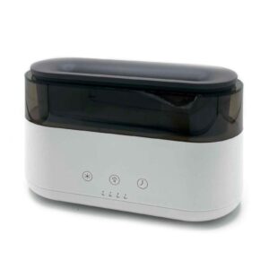 Modern Aroma Diffuser - Led Clock - USB-C - Flame Effect (AATOM-26)