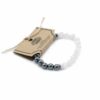 Faceted Gemstone Bracelet - Magnetc Rose Quatz  (FGemB-02)