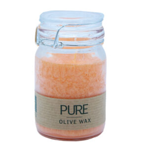 Pure Olive Wax Jar Candle 120x70 - Mandarin  (OliveC-09)