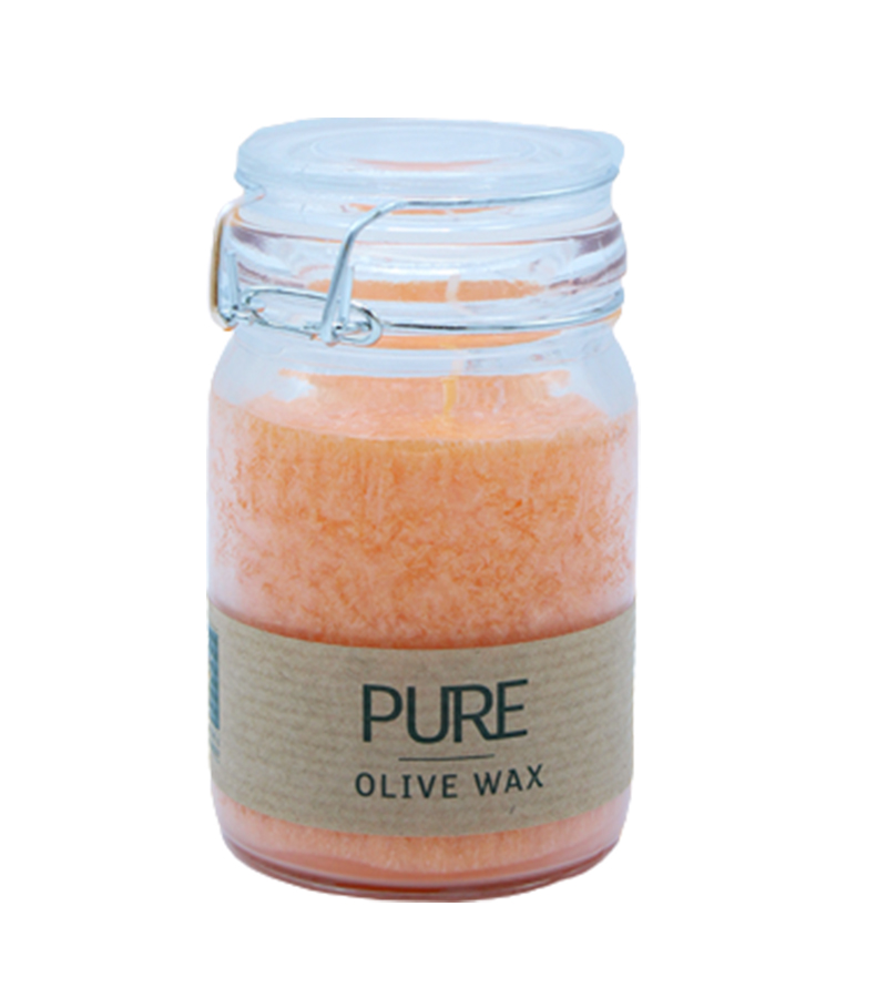 Pure Olive Wax Jar Candle 120x70 - Mandarin (OliveC-09)