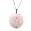 Tree of Life Gemstone Necklace - Rose Quartz  (IGJ-01)