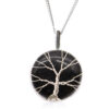 Tree of Life Gemstone Necklace - Black Onyx  (IGJ-04)