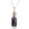Bottled Gemstones Necklace - Amethyst  (IGJ-18)