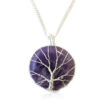 Tree of Life Gemstone Necklace - Amethyst  (IGJ-03)