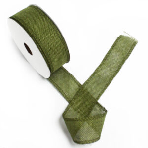 Natural Texture Ribbon 38mm x 20m - Xmas Green  (NTRib-13)
