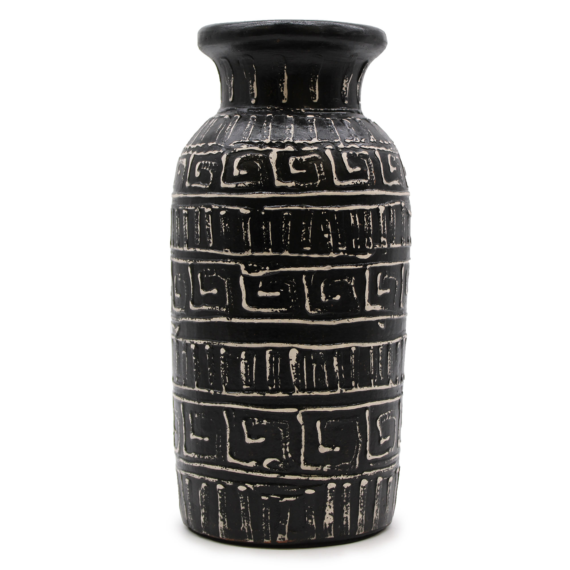 Greek Straight Vase - Chocolate  (BCV-02)