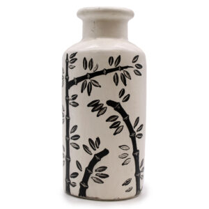 Bamboo Motif Straight Vase - Natural  (BCV-06)