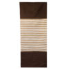 Indian Cotton Rug - 70x170cm - Dark Brown / Beige  (ICR-02)