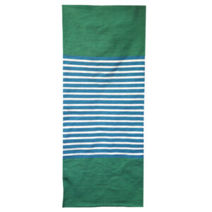 Indian Cotton Rug - 70x170cm - Blue/ Green  (ICR-06)