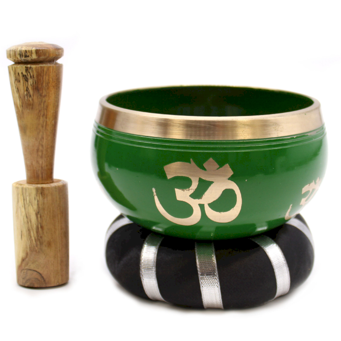 Tree of Life Singing Bowl Set- Green 10.7cm (TIB-90)