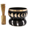 Moon Phase Singing Bowl Set- Black 10.7cm  (TIB-89)