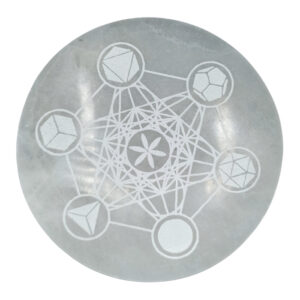Large Charging Plate 18cm - Sacred Geometry (SelCP-09)