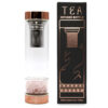 Crystal Glass Tea Infuser Bottle - Rose Gold - Rose Quartz  (CGTIB-02)