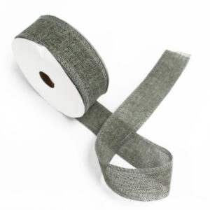 Natural Texture Ribbon 38mm x 20m - Charcoal (NTRib-07)