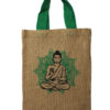 Jute Tote Bag - Mystic designs - Buddha  (JSB-02d)