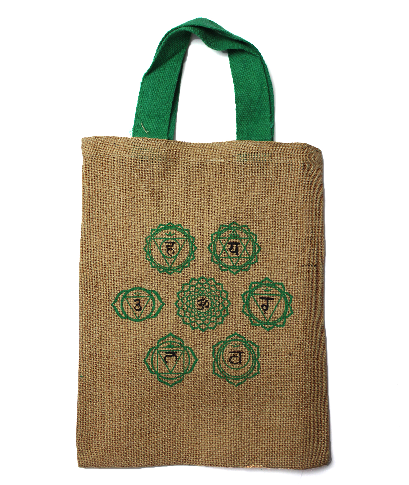 Jute Tote Bag - Mystic designs - 7 Chakras (JSB-02e)