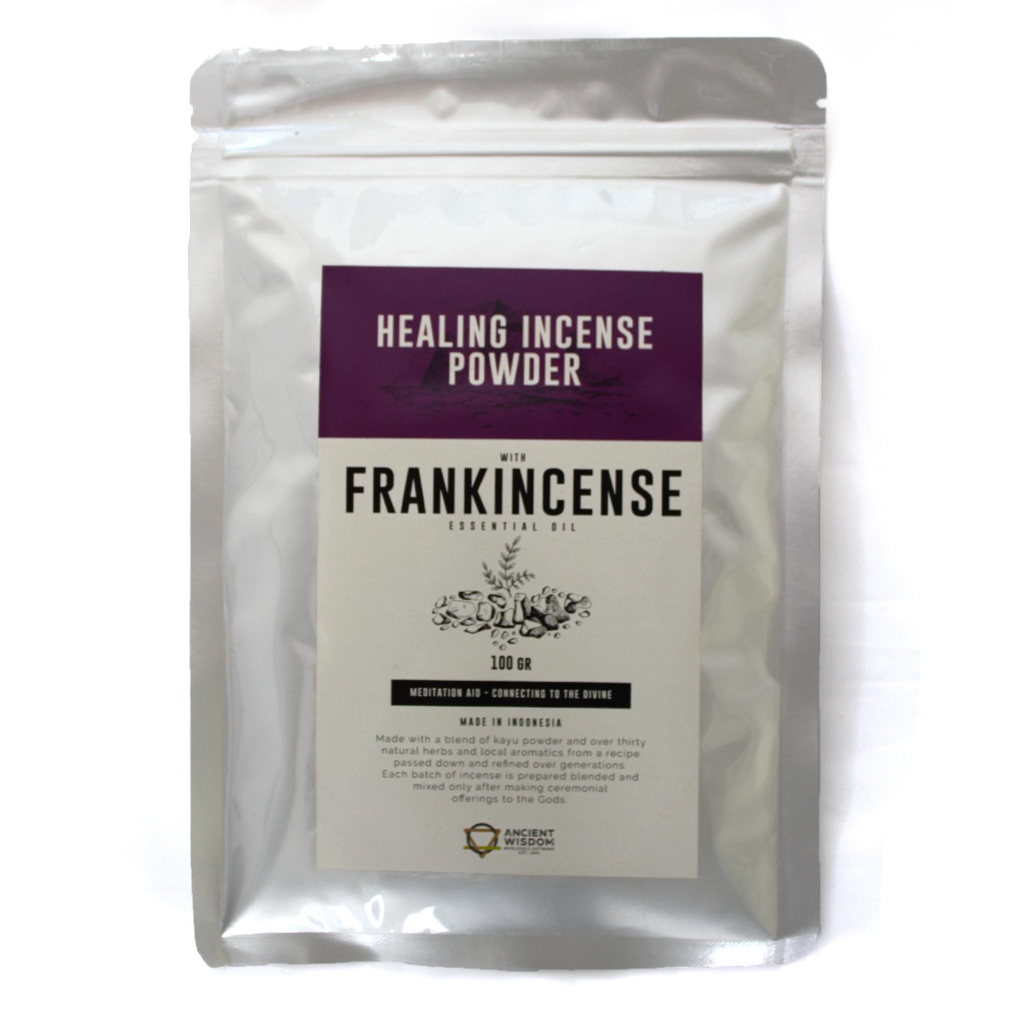 Healing Incense Powder - Frankincense 100gm  (HIP-09)