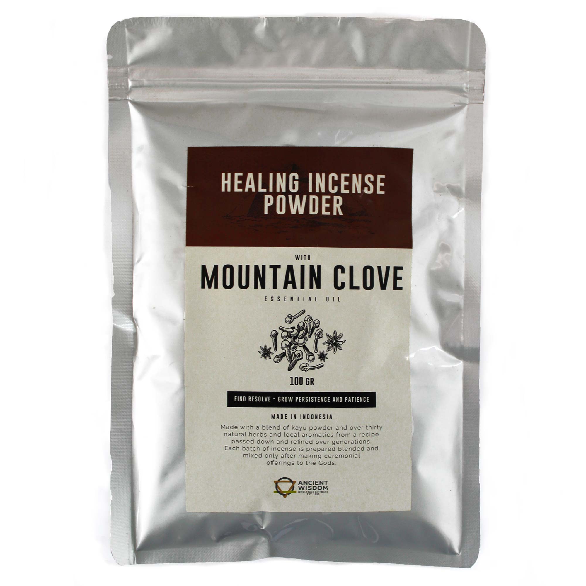 Healing Incense Powder - Mountain Clove 100gm  (HIP-10)