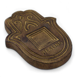 Healling Incense Plate - Black Lava-Stone (HIPP-02)