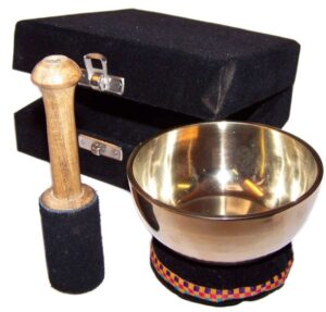Brass Singing Bowl Gift Set - 9cm  (Tib-53)