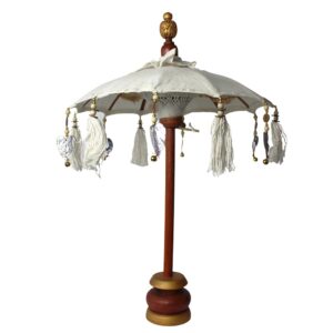 Bali Home Decor Parasol - Canvas - Natural- 40cm  (BPAR-08)