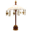 Bali Home Decor Parasol - Canvas - Gold Decor- 40cm  (BPAR-11)