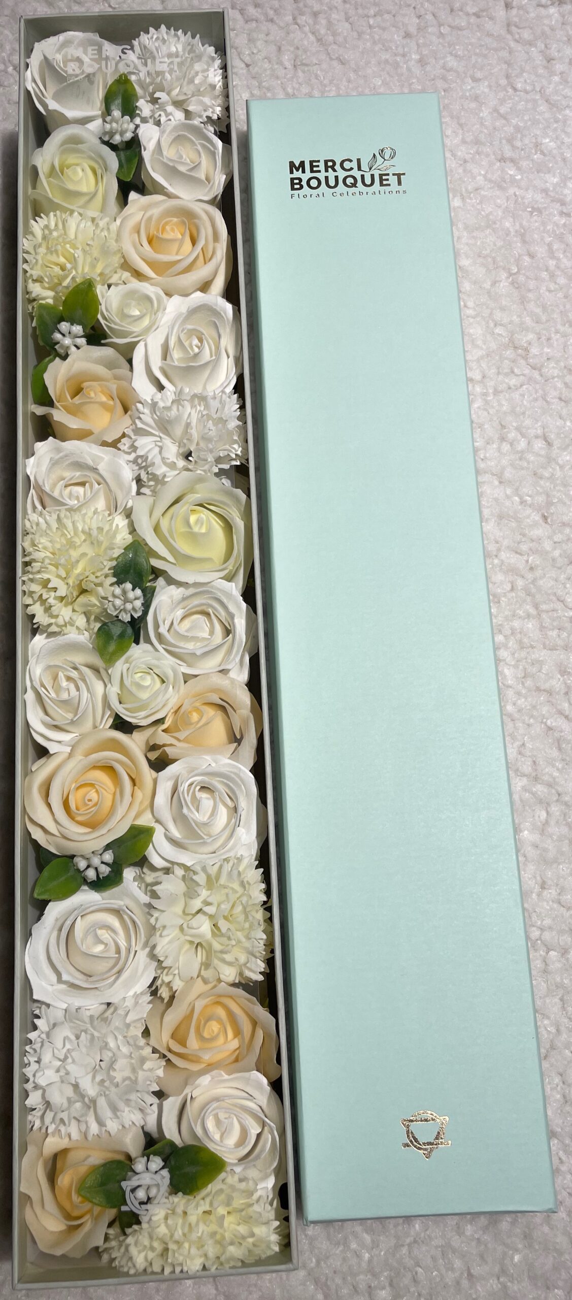 Extra Long Box - Wedding Blessings - White & Ivory  (SFBX-24)