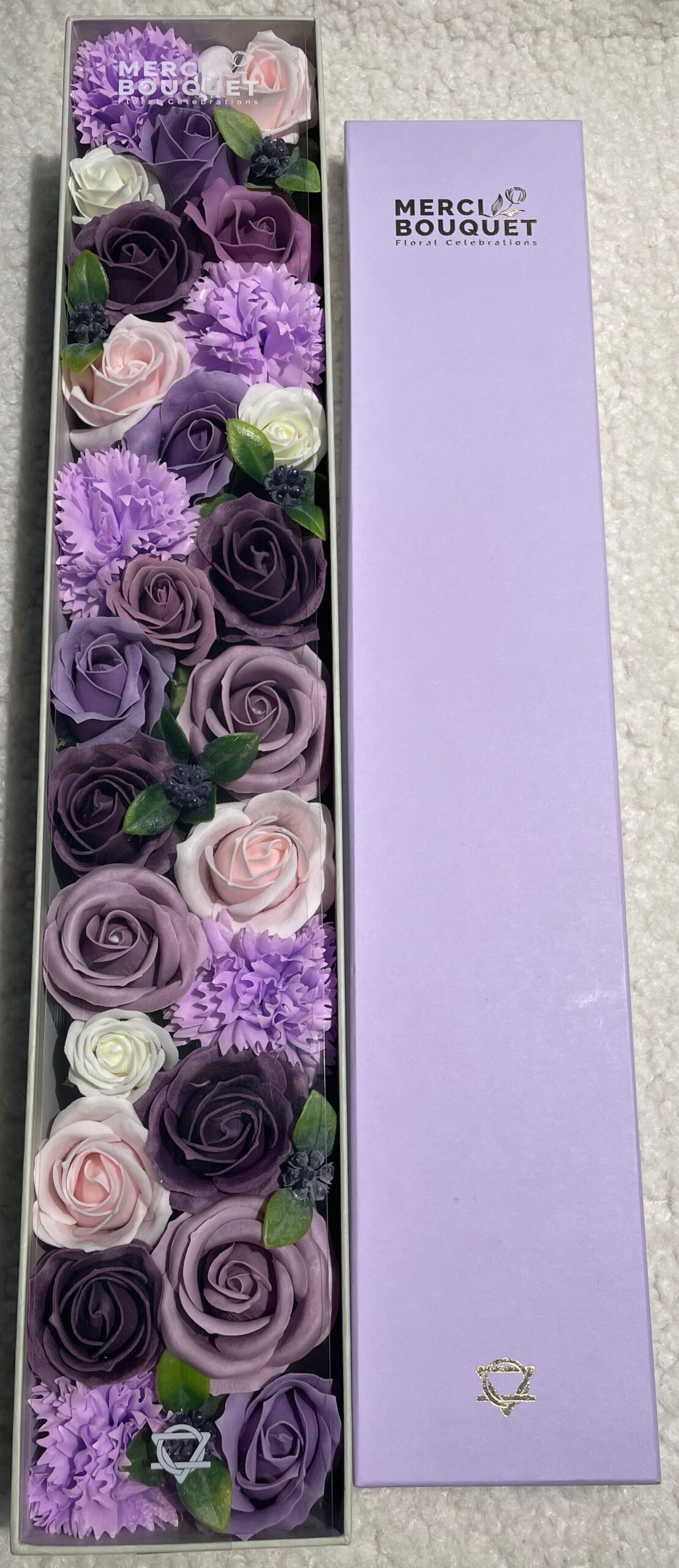 Extra Long - Lavender Rose & Carnation  (SFBX-28)