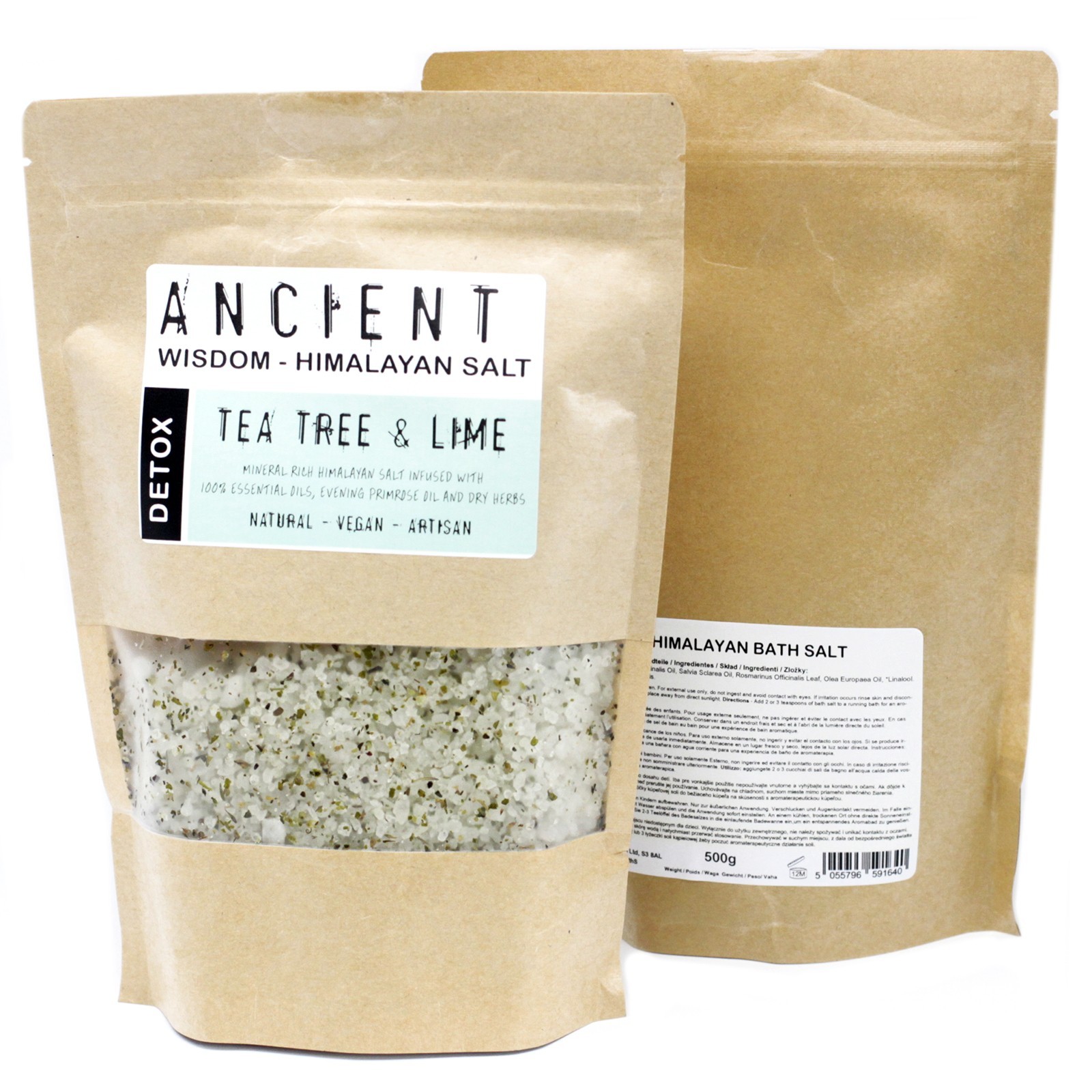 Himalayan Bath Salt Blend 500g - Detox  (HBathS-04)